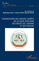 Commentaire des grands arrêts de la cour africaine des droits de l'homme et des peuples