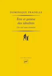 Être et genèse des idéalités