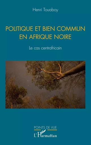 Politique et bien commun en Afrique noire - Henri Touaboy - Editions L'Harmattan