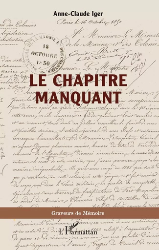 Le chapitre manquant - Anne-Claude Iger - Editions L'Harmattan