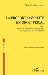 La proportionnalité en droit fiscal