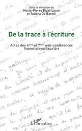 De la trace à l'écriture