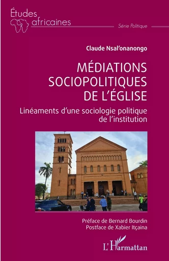 Médiations sociopolitiques de l'église - Claude Nsal'onanongo Omelenge - Editions L'Harmattan