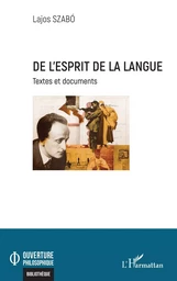 De l'esprit de la langue