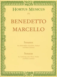 BENEDETTO MARCELLO : SONATEN 1 - SONATES VOLUME 1 - NO. 1 FA MAJEUR ET NO. 2 RE MINEUR.