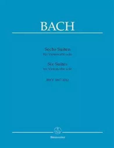 SIX SUITES POUR VIOLONCELLE BWV 1007-1012 -  JEAN SEBASTIEN BACH - BARENREITER