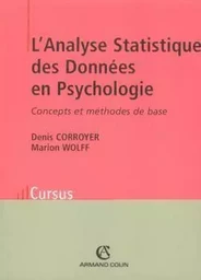 L'Analyse Statistique des Données en Psychologie - Concepts et méthodes de base