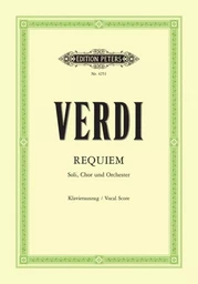 GIUSEPPE VERDI : REQUIEM ( VOCAL SCORE )  -SATB ET PIANO -  RECUEIL) CHANT