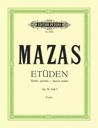 JACQUES-FEREOL MAZAS  : ETUDEN OP. 36 HEFT 1 - ETUDES SPECIALES - VIOLON