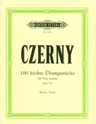 CARL CZERNY : 100 EASY PROGRESSIVE PIECES WITHOUT OCTAVES OP.139 (PIANO SOLO)