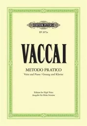 NICOLA VACCAI  : METODO PRATICO - HIGH VOICE