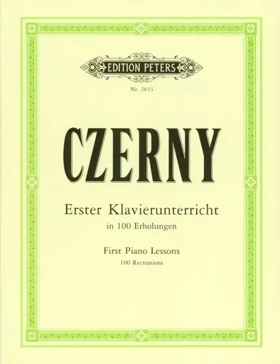 100 'RECREATIONS' (PIANO SOLO) -  CARL CZERNY - PETERS