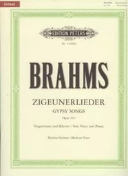 JOHANNES BRAHMS : 8 ZIGEUNERLIEDER OP. 103. VOIX MOYENNE - CHANT PIANO