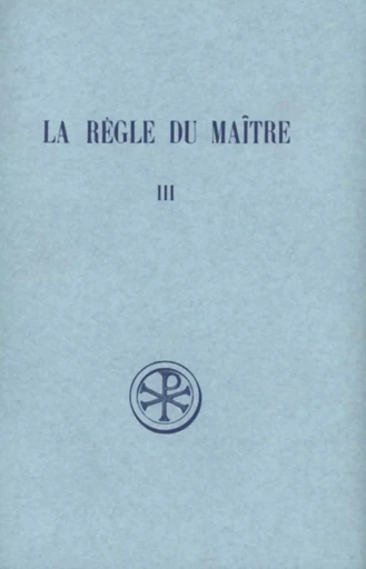 LA REGLE DU MAITRE - TOME 3 -  COLLECTIF GRF - CERF