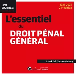 L'essentiel du droit pénal général