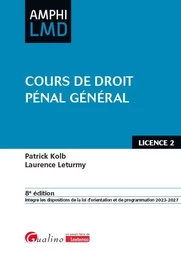 Cours de droit pénal général