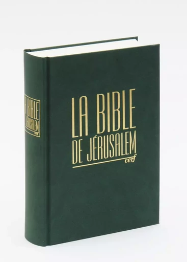 LA BIBLE DE JERUSALEM - COMPACTE RELIEE VERTE -  - CERF