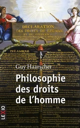 PHILOSOPHIE DES DROITS DE L'HOMME