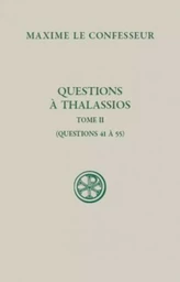 QUESTIONS A THALASSIOS - TOME 2