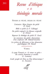 REVUE D'ETHIQUE ET DE THEOLOGIE MORALE - HORS SERIE 2019