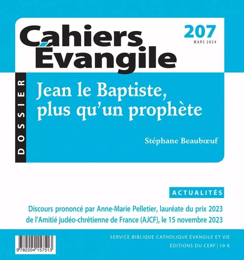 Cahiers-Evangile 207 -  COLLECTIF GRF - CERF