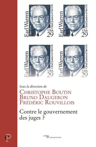 CONTRE LE GOUVERNEMENT DES JUGES -  DAUGERON BRUNO - CERF