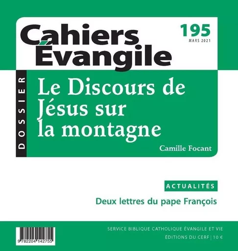 CAHIERS EVANGILE - NUMERO 195 -  COLLECTIF GRF - CERF