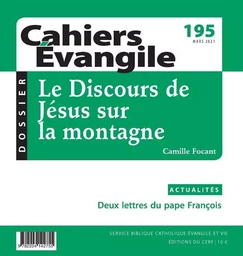 CAHIERS EVANGILE - NUMERO 195