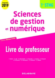 Sciences de gestion et numérique 1re STMG (2019) - Réseaux STMG - Pochette - Livre du professeur pochette