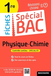 Spécial Bac Fiches Physique-Chimie 1re Bac 2025