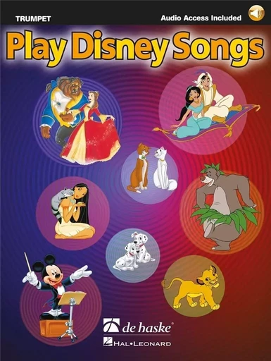 JAAP KASTELEIN -  PLAY DISNEY SONGS - TROMPETTE - RECUEIL + ENREGISTREMENT(S) EN LIGNE -  JAAP KASTELEIN - HAL LEONARD