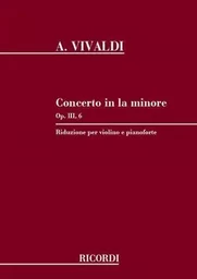 CONCERTO IN LA MINORE (A MINOR) OP.III, 6 VIOLON