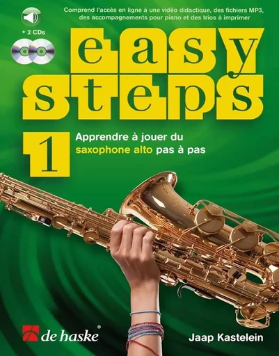 EASY STEPS 1 [F] - SAXOPHONE ALTO +2CD +ONLINE -  DIVERS AUTEURS - HASKE