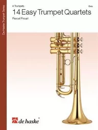 14 EASY TRUMPET QUARTETS TROMPETTES -PARTITION+PARTIES SEPAREES