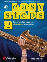 EASY STEPS 2 ALTSAXOFOON - IN EENVOUDIGE STAPPEN ALTSAXOFOON LEREN SPELEN - RECUEIL + AUDIO ONLINE