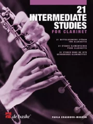 PAULA CRASBORN-MOOREN : 21 INTERMEDIATE STUDIES FOR CLARINET -  RECUEIL