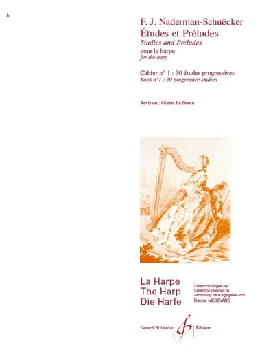 ETUDES ET PRELUDES VOLUME 1 : 30 ETUDES PROGRESSIVES -  NADERMAN J. HENRY - BILLAUDOT