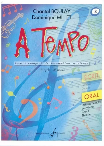 A TEMPO - PARTIE ORALE - VOLUME 3 -  BOULAY CHANTAL - BILLAUDOT