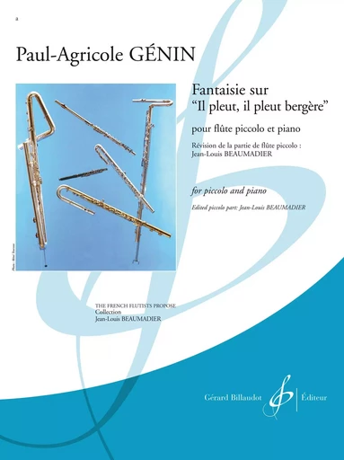 FANTAISIE SUR -IL PLEUT IL PLEUT BERGERE- -  GENIN PAUL-AGRICOLE - BILLAUDOT