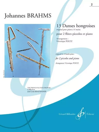 13 DANSES HONGROISES CAHIER 2 -  BRAHMS JOHANNES - BILLAUDOT