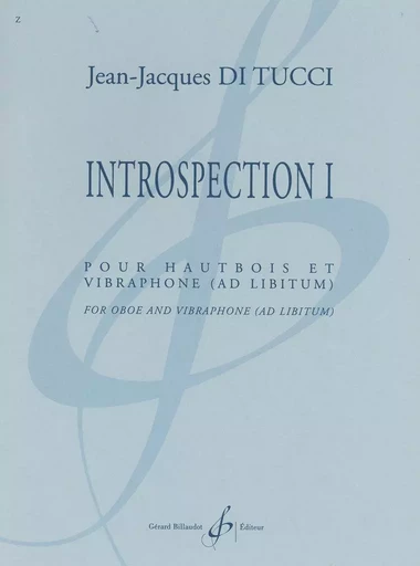 INTROSPECTION I -  DI TUCCI JEAN-JACQUE - BILLAUDOT