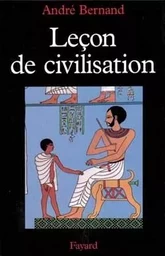 Leçon de civilisation