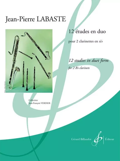 12 ETUDES EN DUO -  LABASTE JEAN-PIERRE - BILLAUDOT