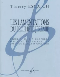 LES LAMENTATIONS DU PROPHETE JEREMIE