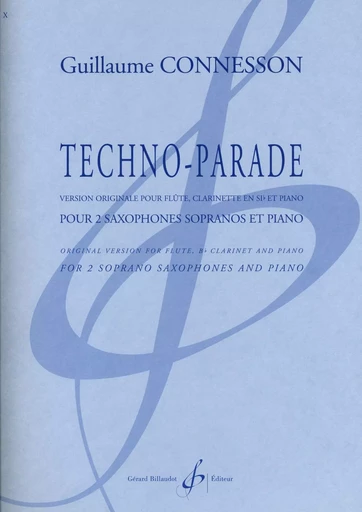 TECHNO-PARADE -  CONNESSON GUILLAUME - BILLAUDOT