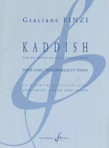 KADDISH -  FINZI GRACIANE - BILLAUDOT