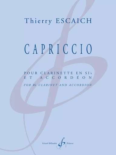 CAPRICCIO - EDITION BILINGUE -  ESCAICH THIERRY - BILLAUDOT