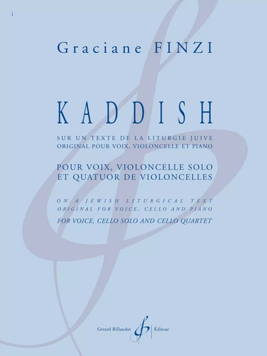 KADDISH -  FINZI GRACIANE - BILLAUDOT