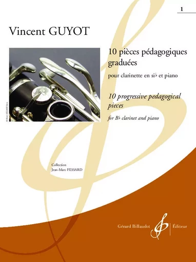 10 PIECES PEDAGOGIQUES GRADUEES VOLUME 1 - EDITION BILINGUE -  GUYOT VINCENT - BILLAUDOT