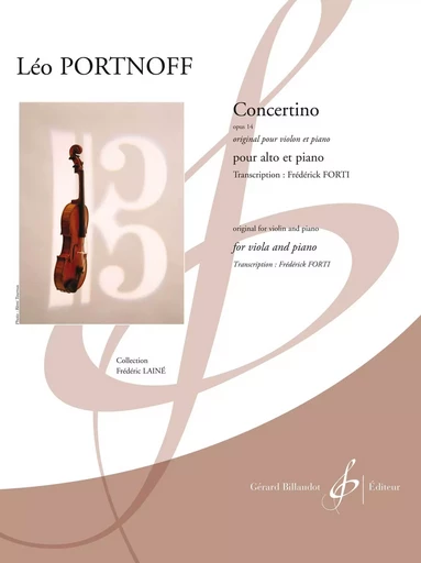 CONCERTINO OPUS 14 -  PORTNOFF LA O - BILLAUDOT